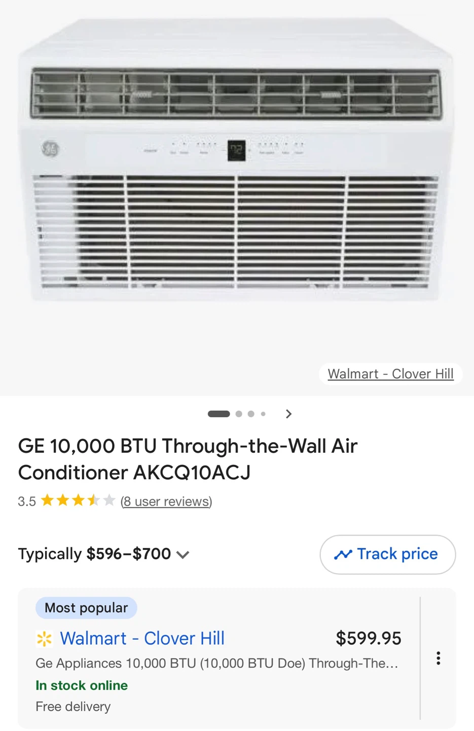 GE 10,000 BTU Through-the-Wall Air Conditioner - photo 5