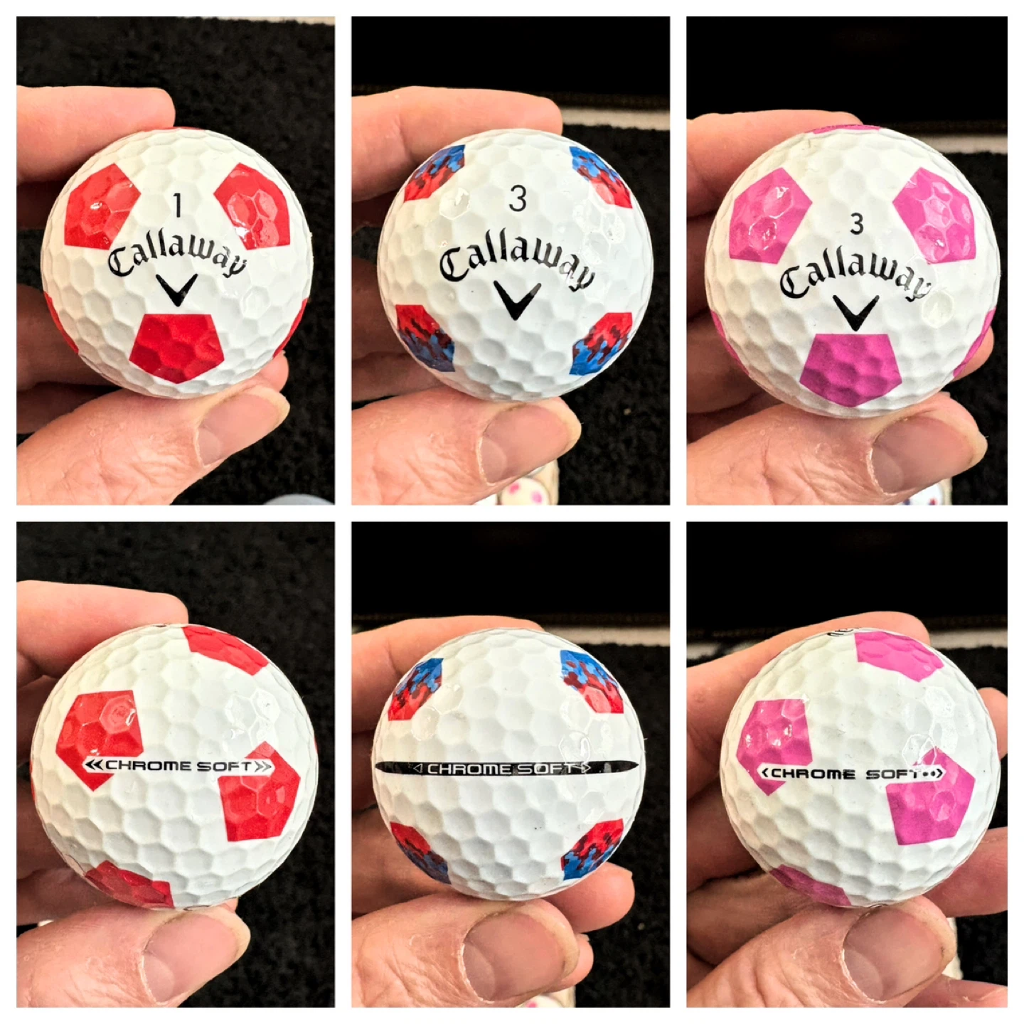 18 Callaway Truvis Chrome Soft Soccer Golf Balls - photo 3