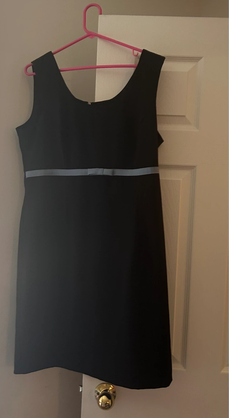 Jessica Little Black Dress with Ribbon Accent