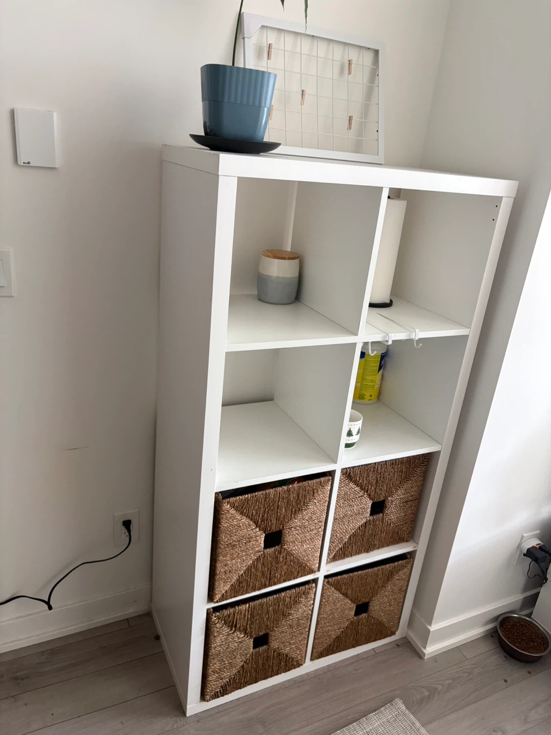 Ikea Storage Shelf with Woven Baskets - photo 3