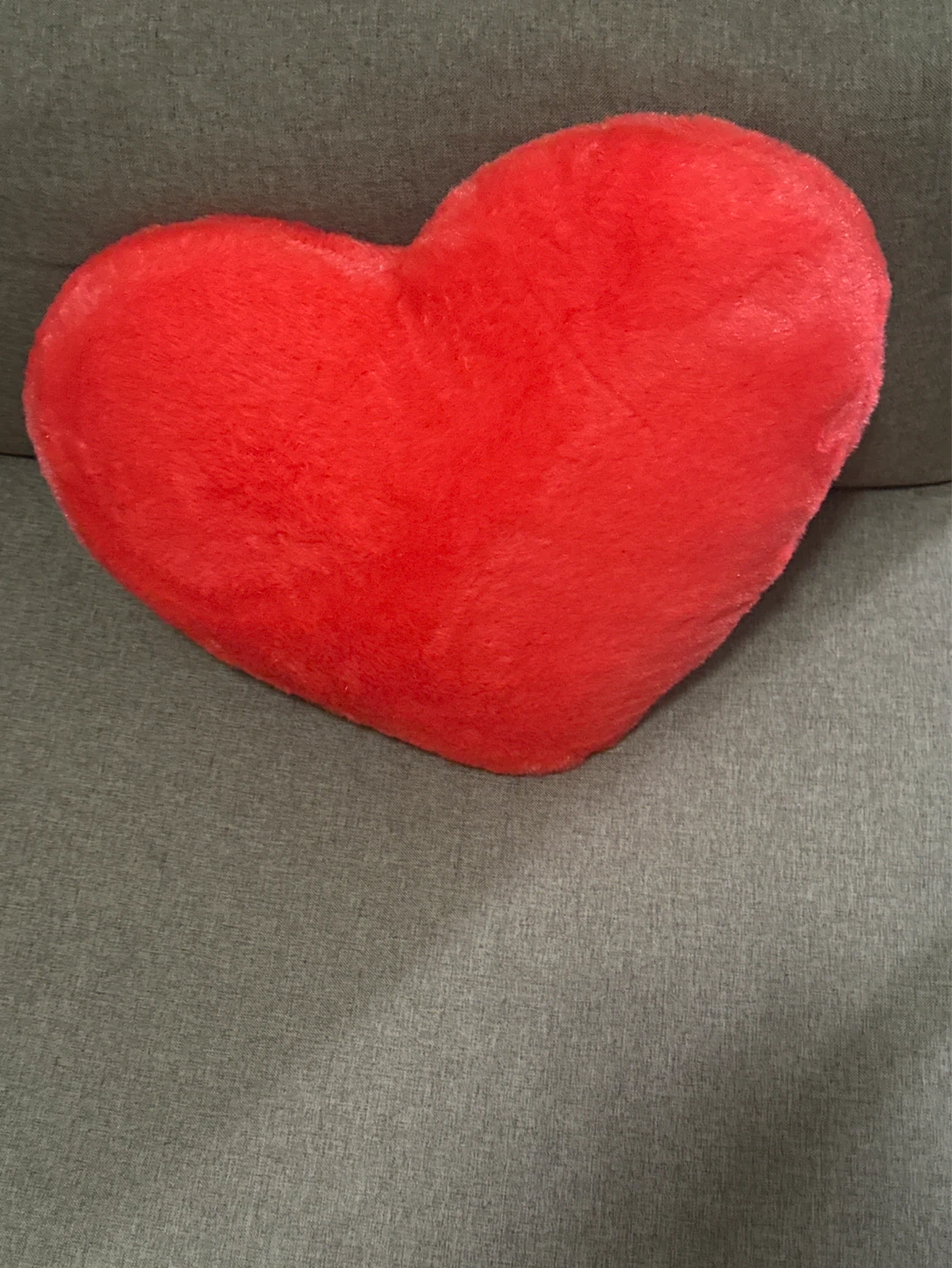 Red Plush Heart Pillow