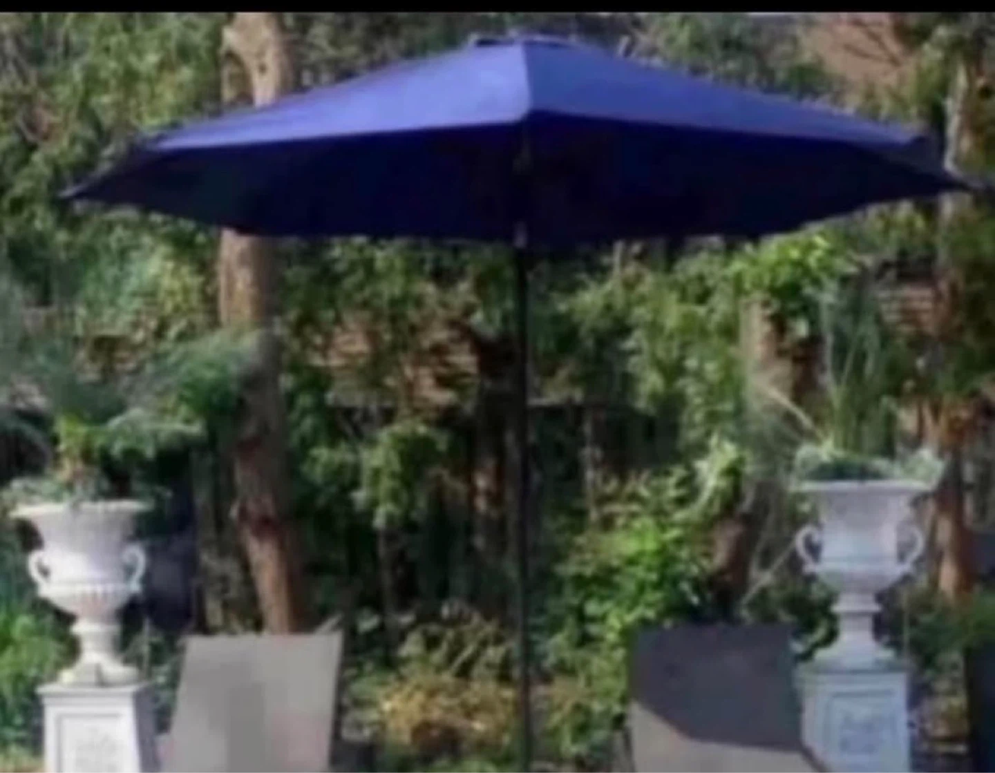 Dark Blue Patio Umbrella no base 9 feet