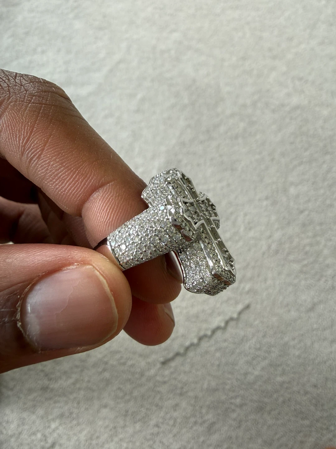 Diamond Cross Ring
