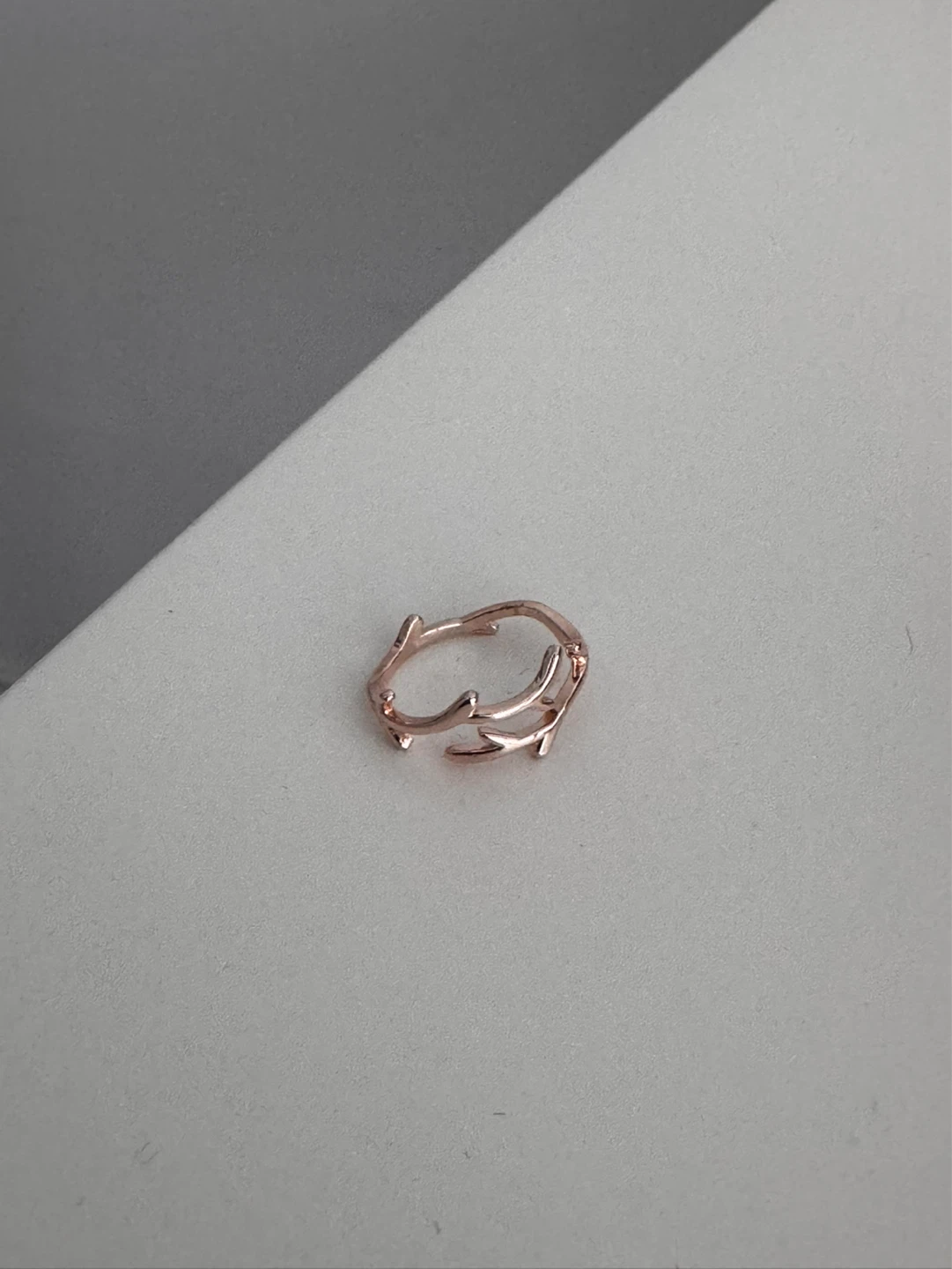 Rose Gold Twig Ring