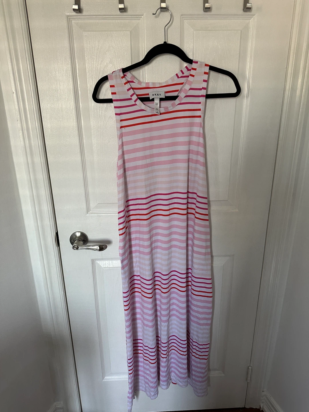 DKNY Striped Maxi Dress Medium