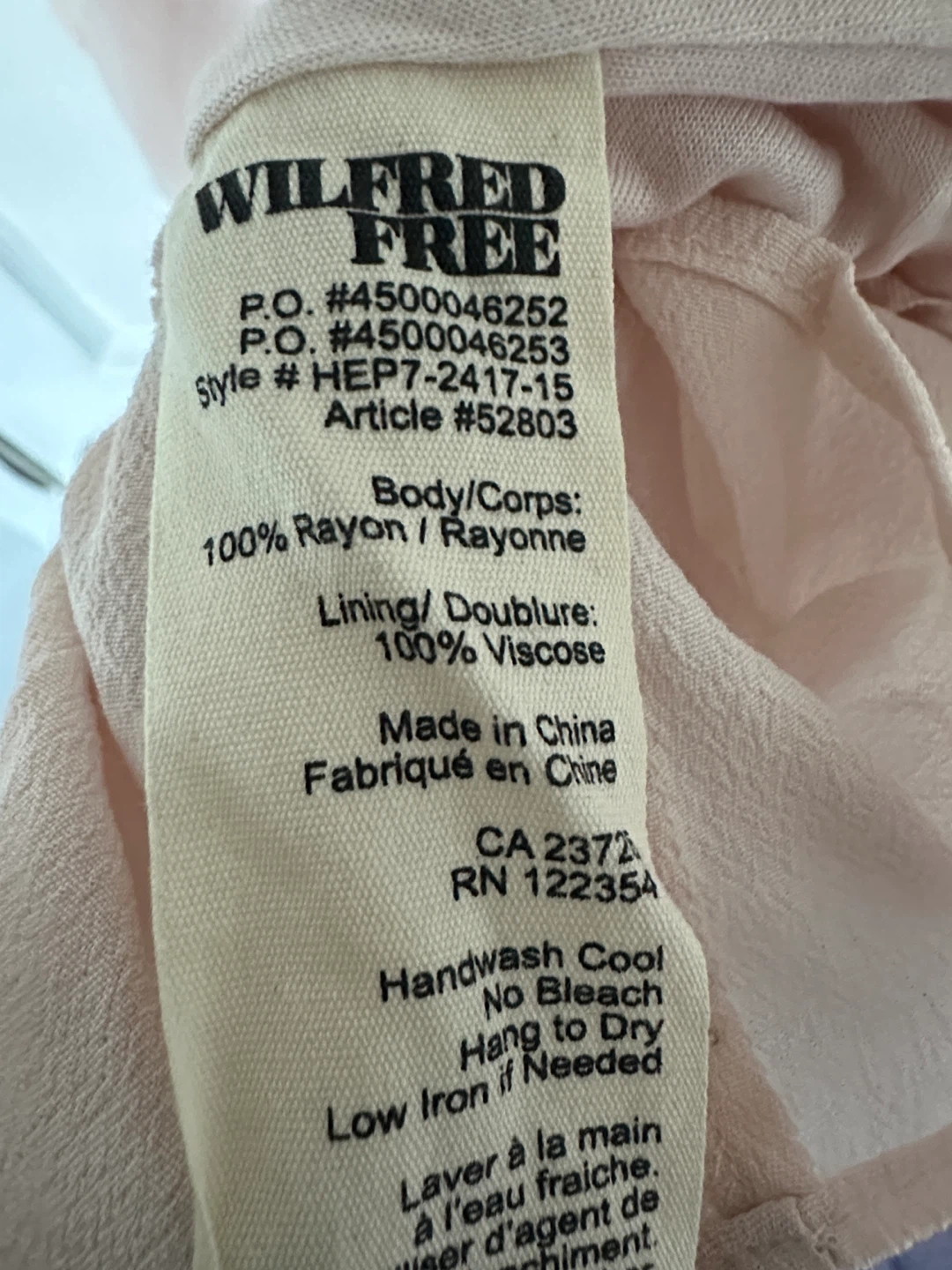 Wilfred Free Boscono Camisole Mauve Chalk XXS - photo 4