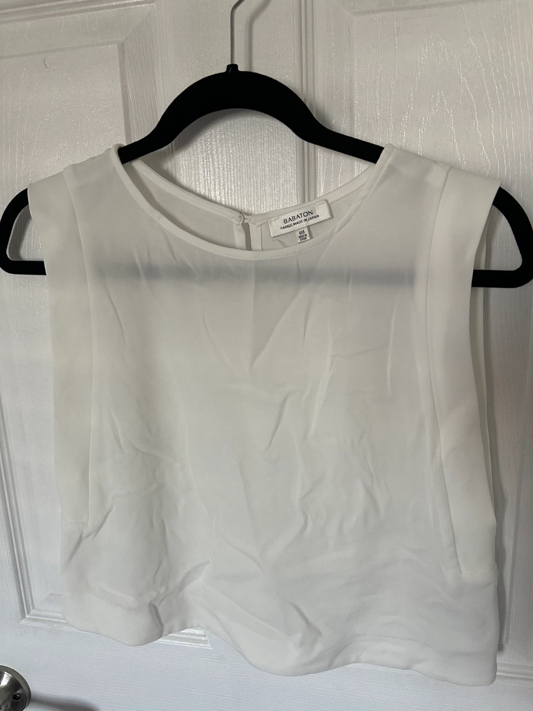 Babaton White Sleeveless Top XXS