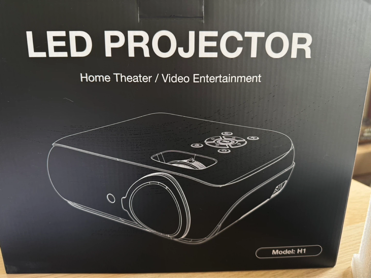 HAPPRUN Native 1080P Bluetooth Projector, Full HD