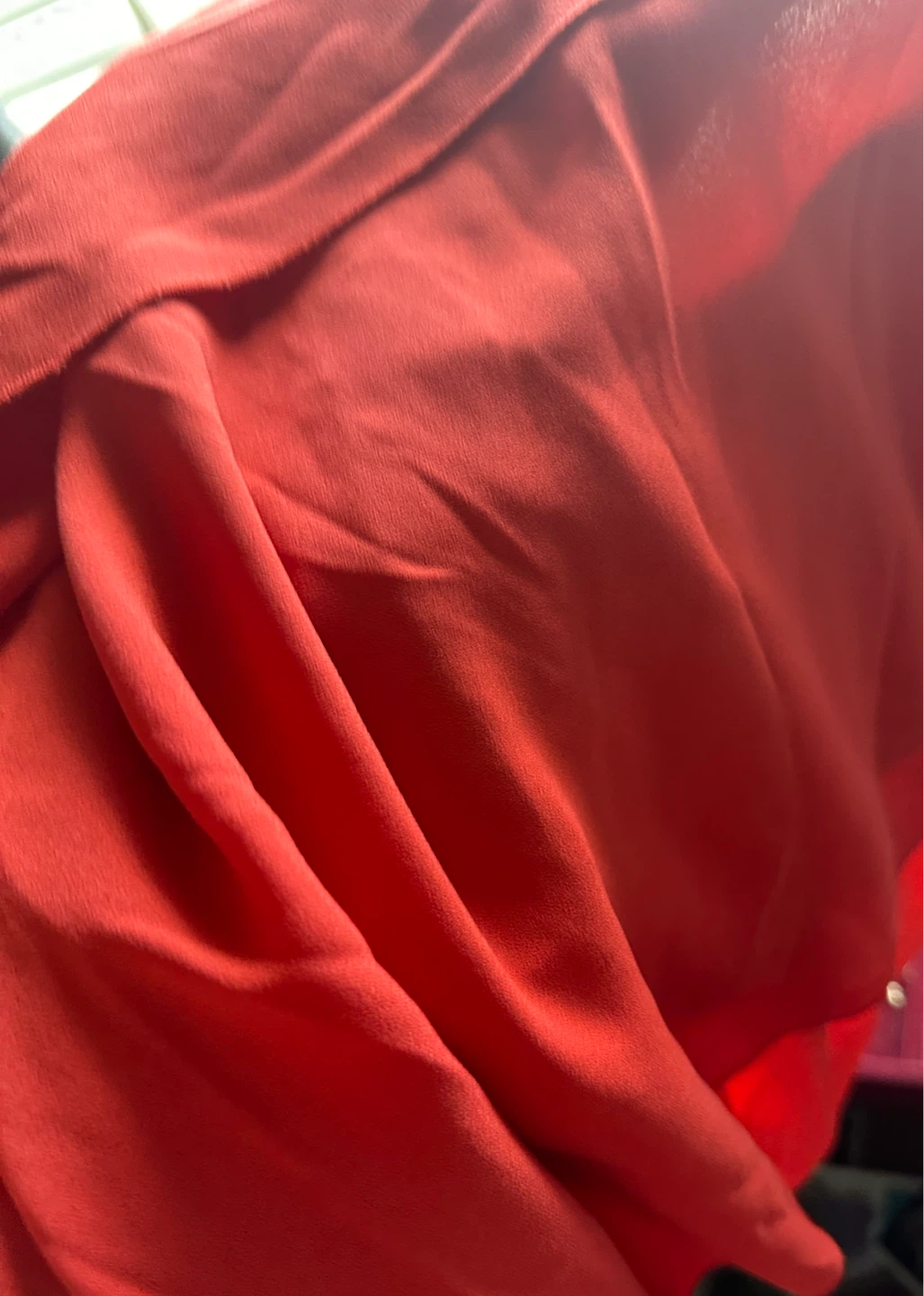 Wilfred blood orange color Off-the-Shoulder Ruffle Top - Size M - photo 4