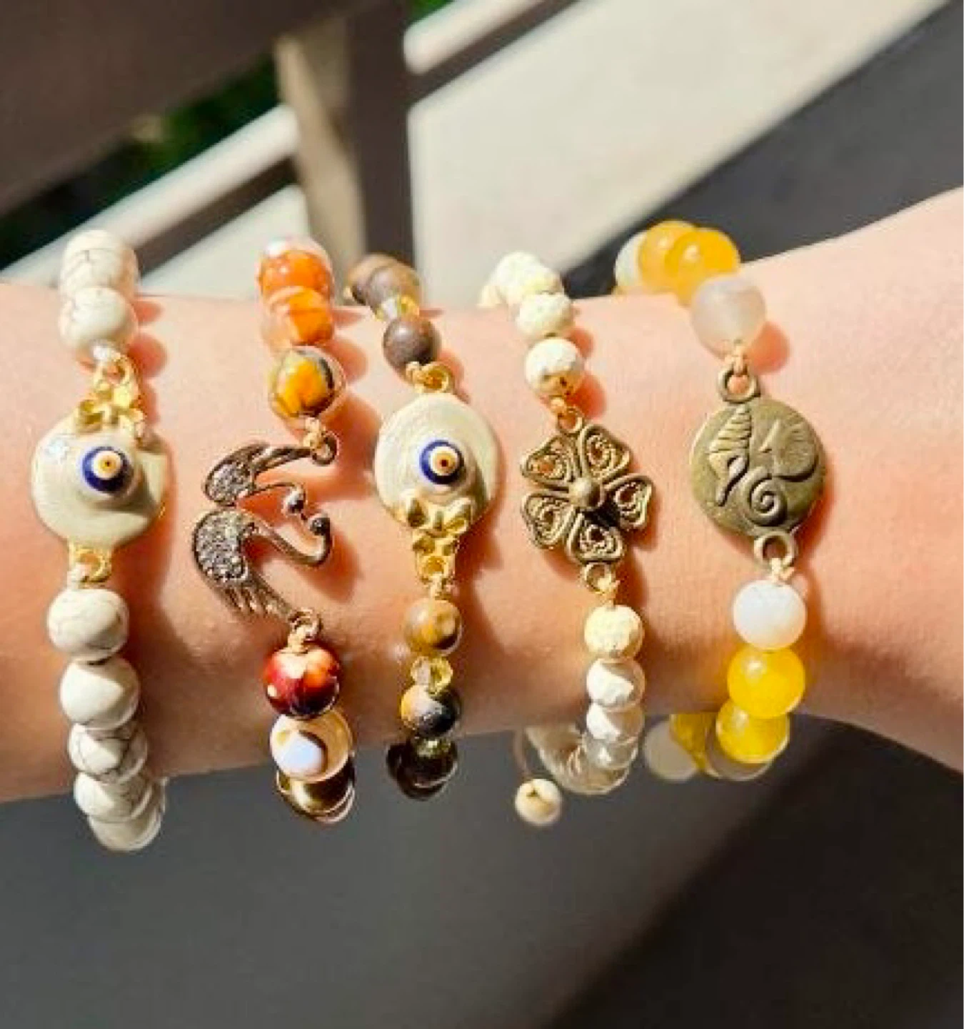 Handmade beaded bracelets & necklace sets ✨