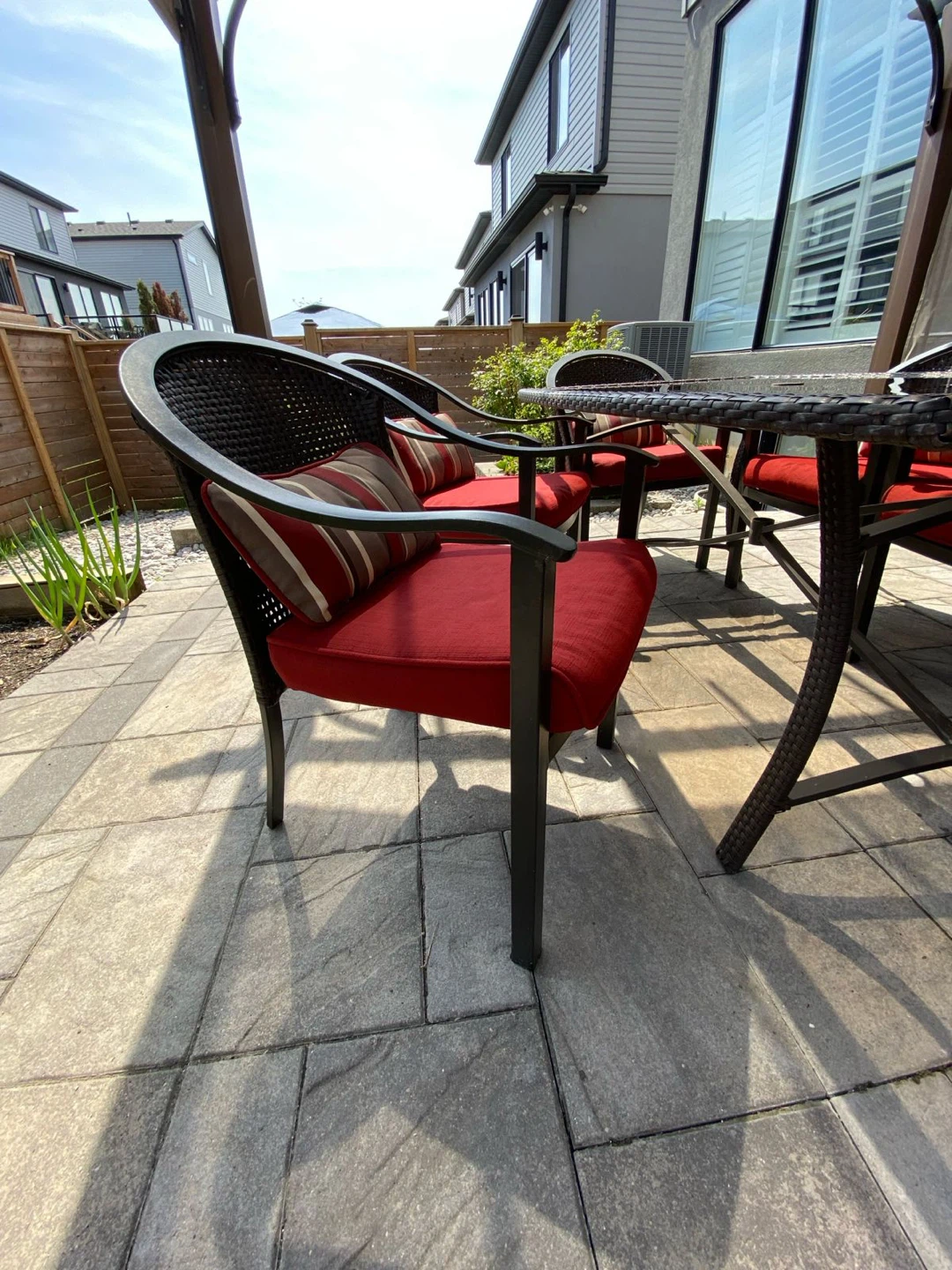 Patio Dining Set with Glass Table and 6 Chairs - photo 4