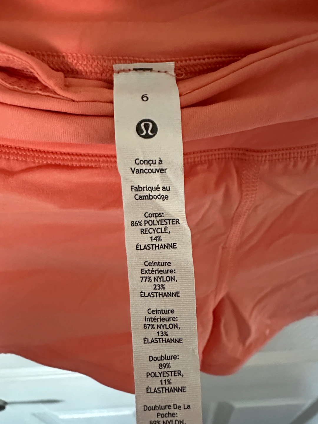 Lululemon Speed Up Shorts Coral Size 6 - photo 3