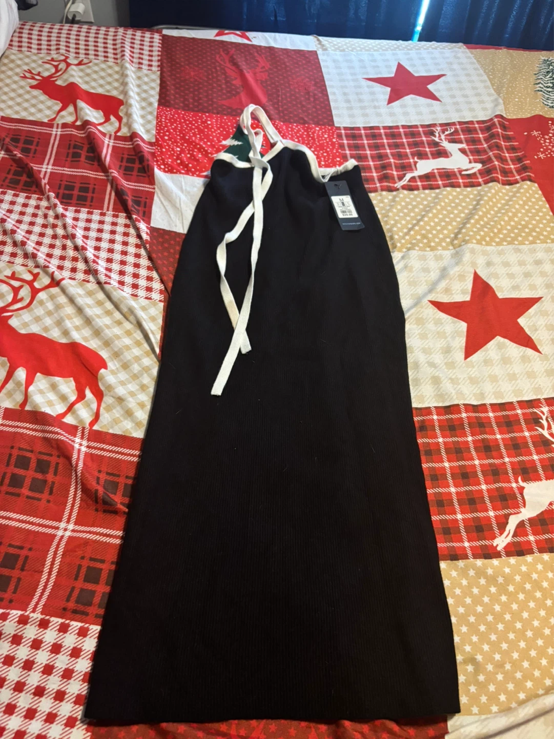 Forever 21 Black Ribbed Maxi Dress - Size Medium