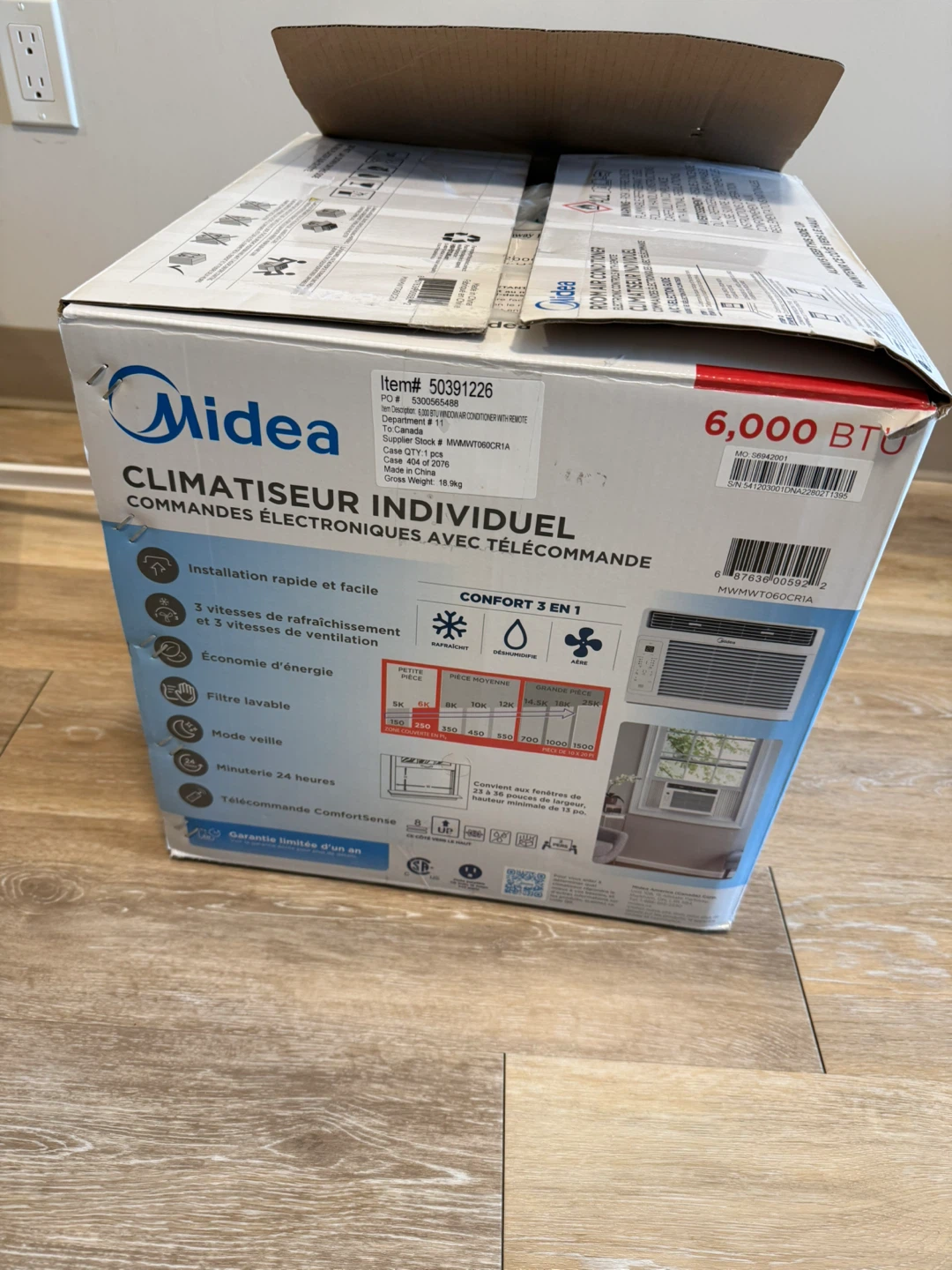 Midea 6,000 BTU Room Air Conditioner
