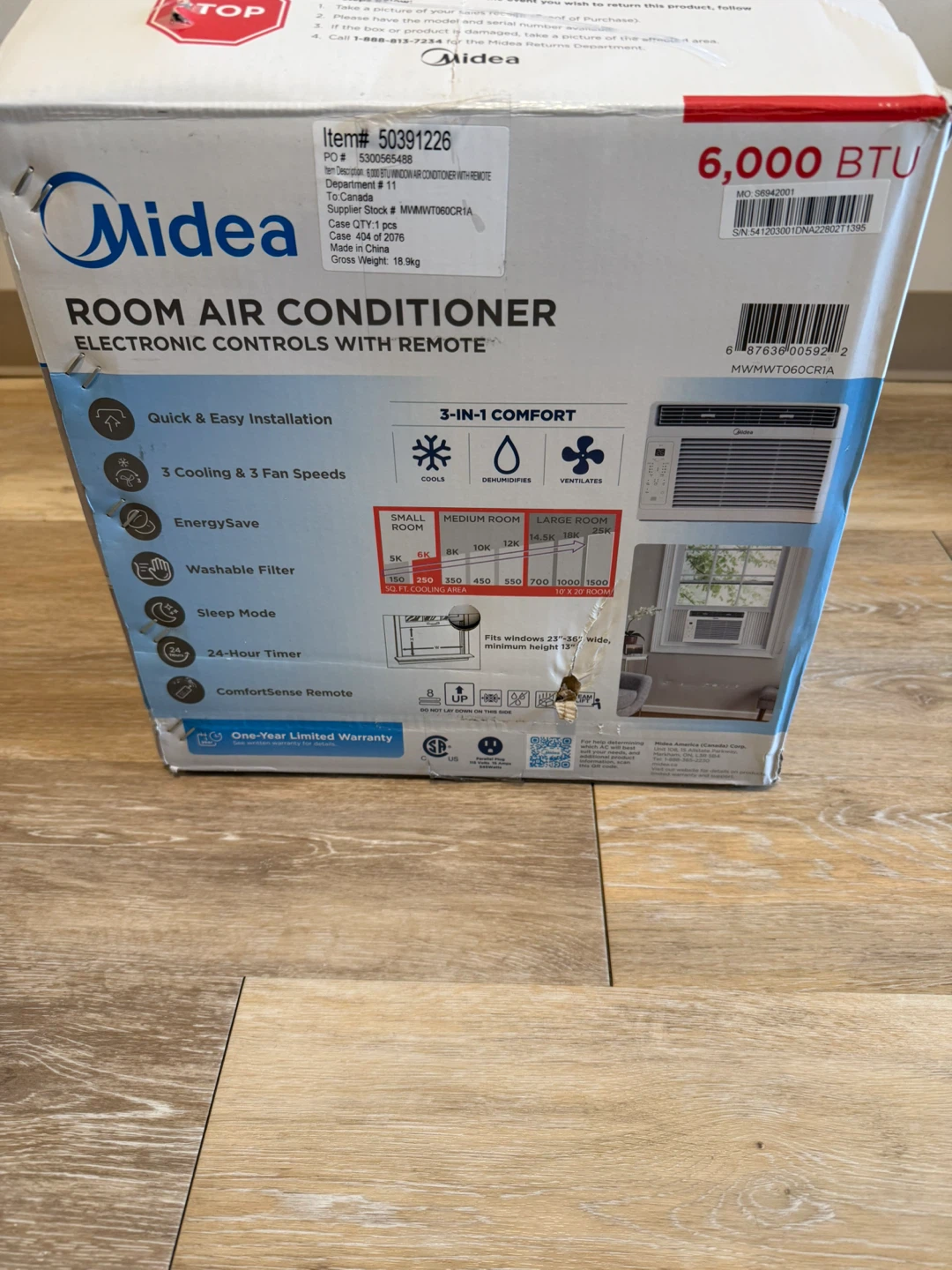 Midea 6,000 BTU Room Air Conditioner - photo 3