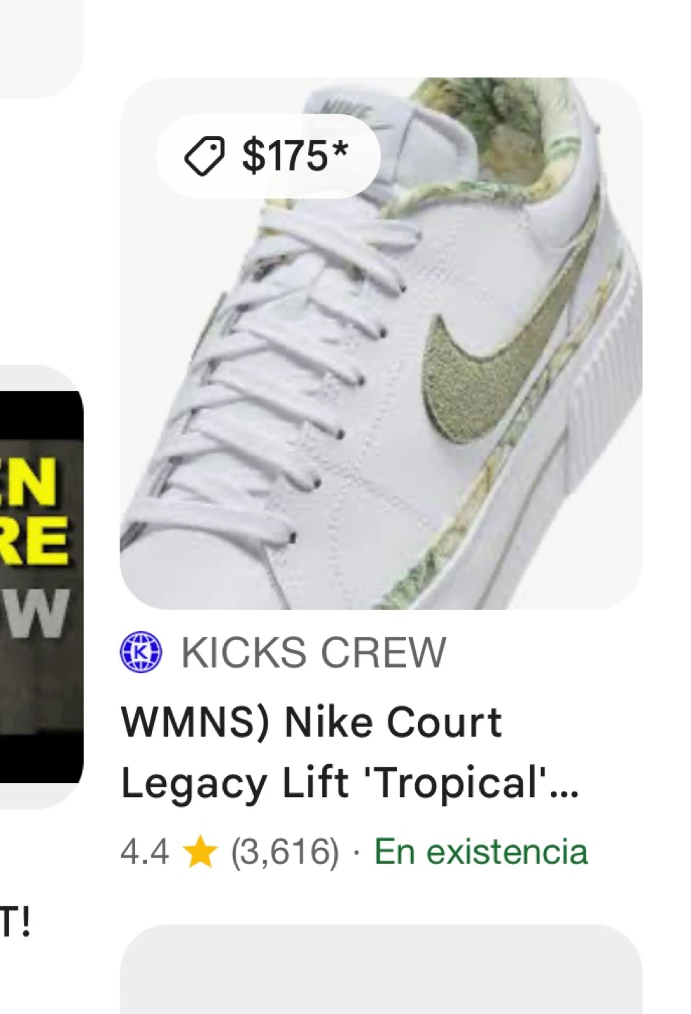 Nike Court Legacy Lift Tropical Print  size 8 woman - photo 4