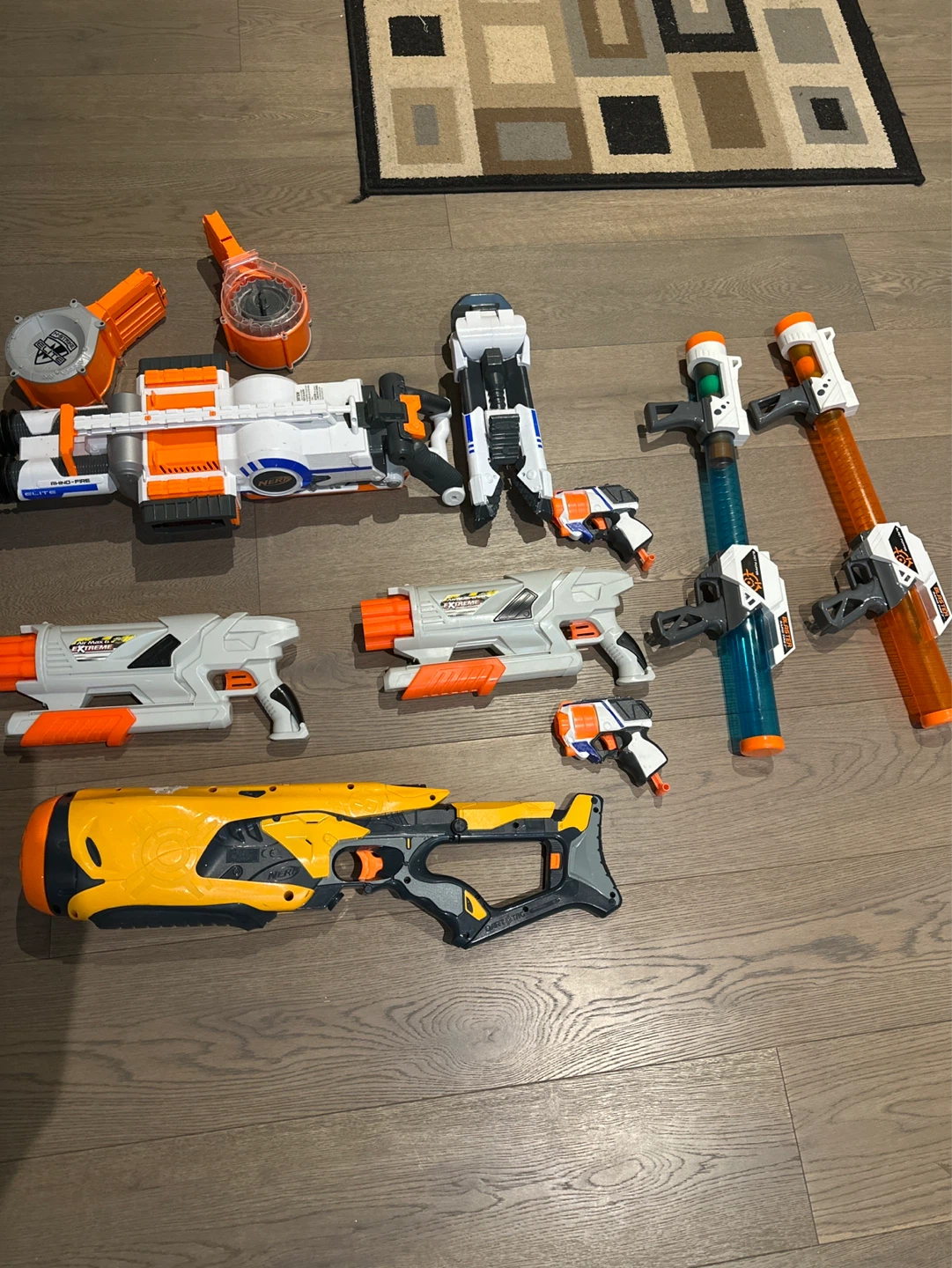 Assorted Nerf Blasters