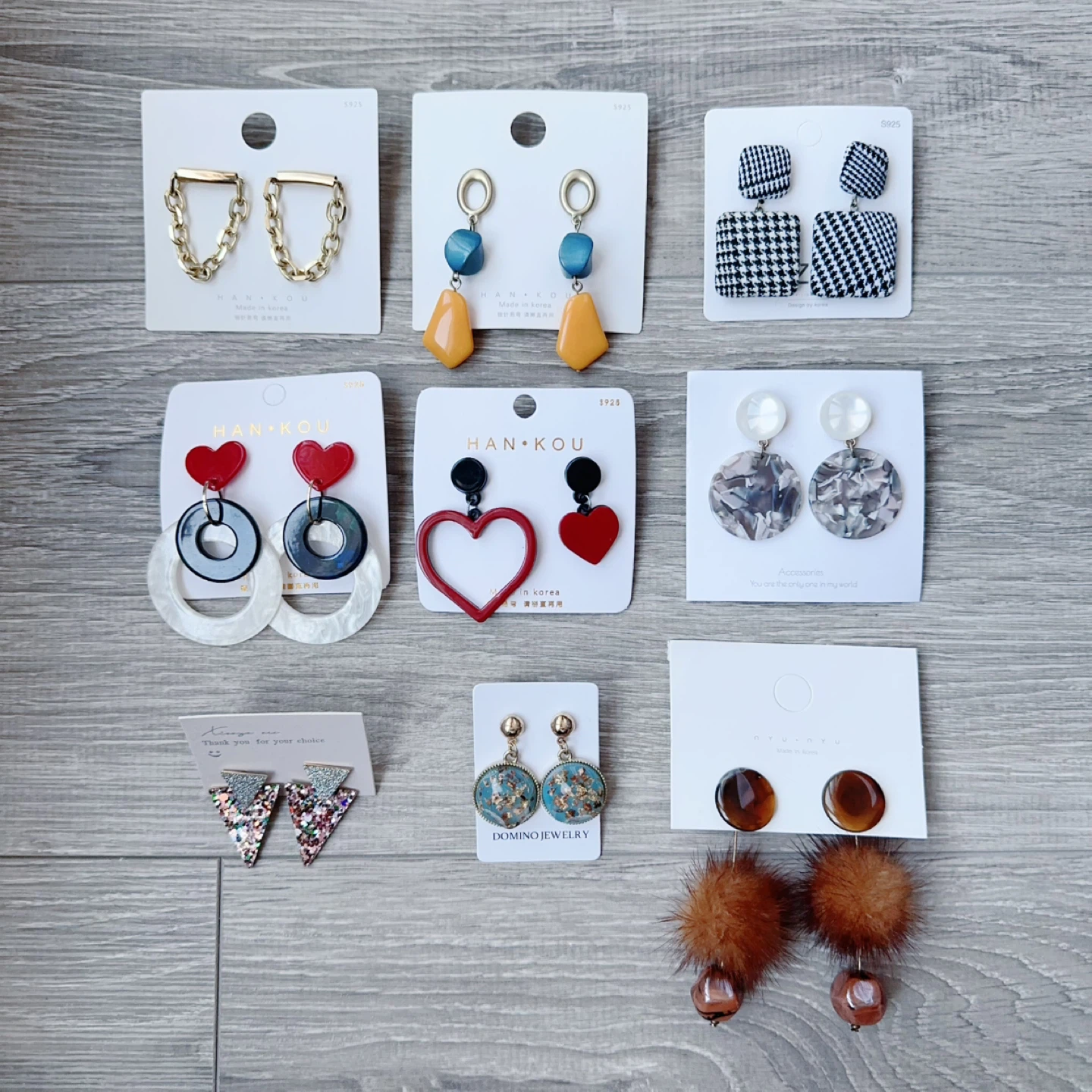🔥HUGE 9 Pair Statement Earring Lot!