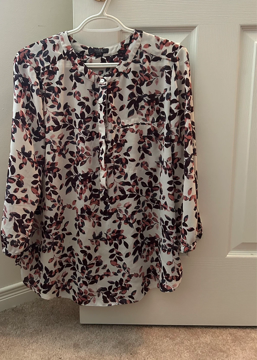 NYDJ Women's Printed Blouse - Size L