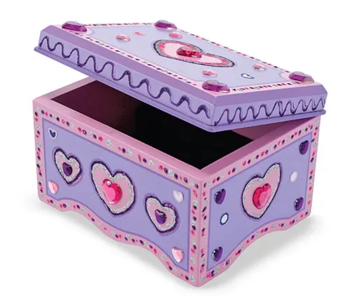 Melissa & Doug Decorate-Your-Own Wooden Jewelry Box – Dusty Pink - photo 4