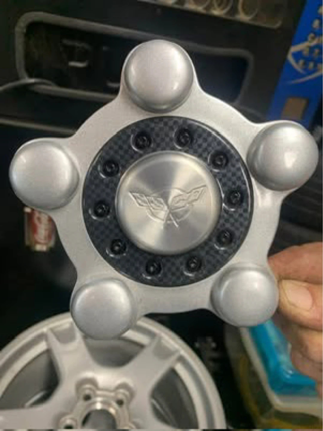 Corvette C5 Silver 5-Spoke Wheels