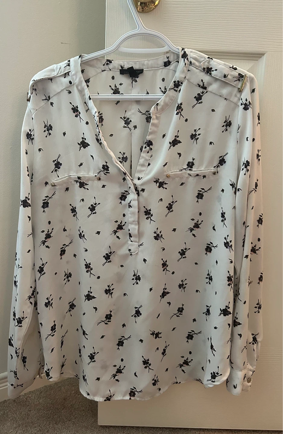 DYNAMITE Women's Floral Print Blouse - Size G/L