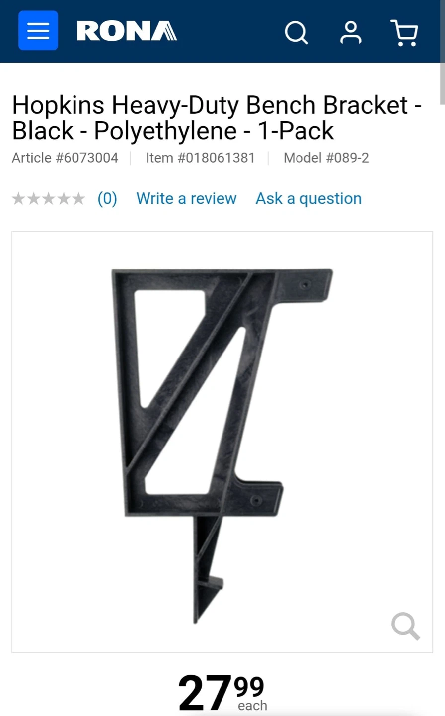 Deck Bench Brackets (8 altogether ) - photo 2
