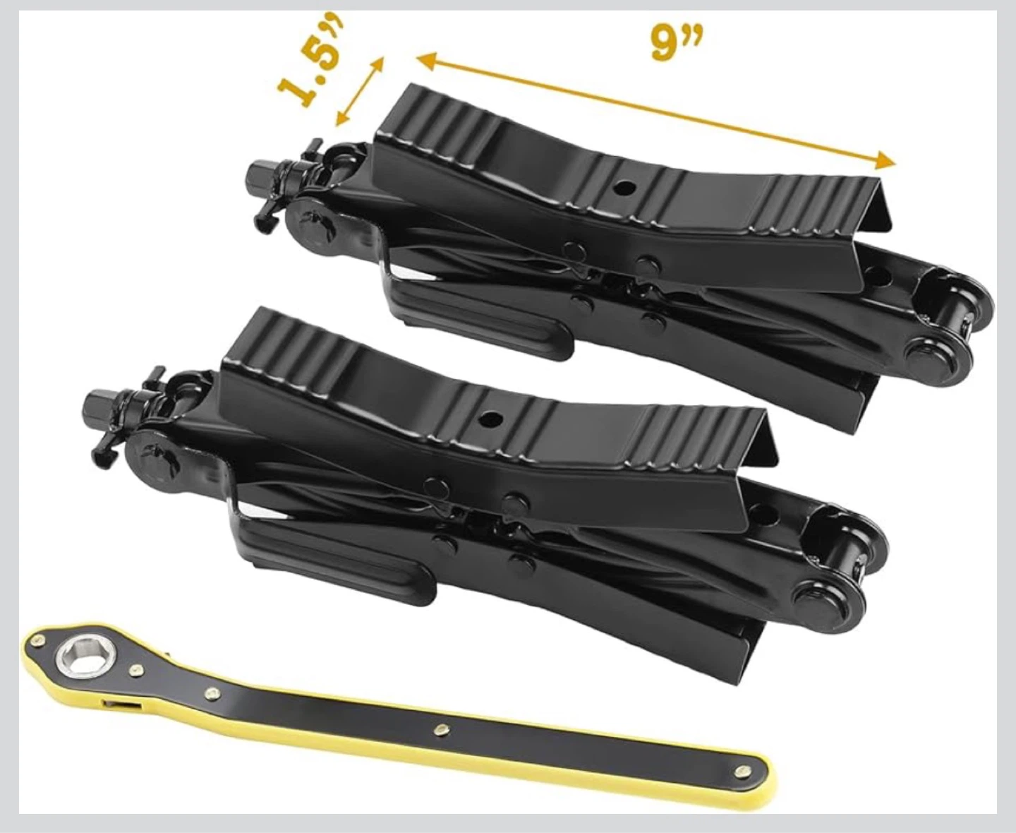 Scissor Jack Set with Ratchet Wrench for RV/Trailers - photo 4
