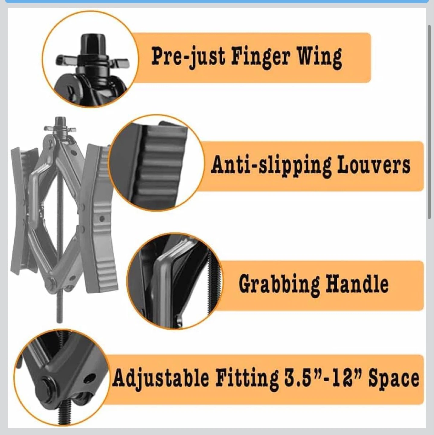 Scissor Jack Set with Ratchet Wrench for RV/Trailers - photo 2