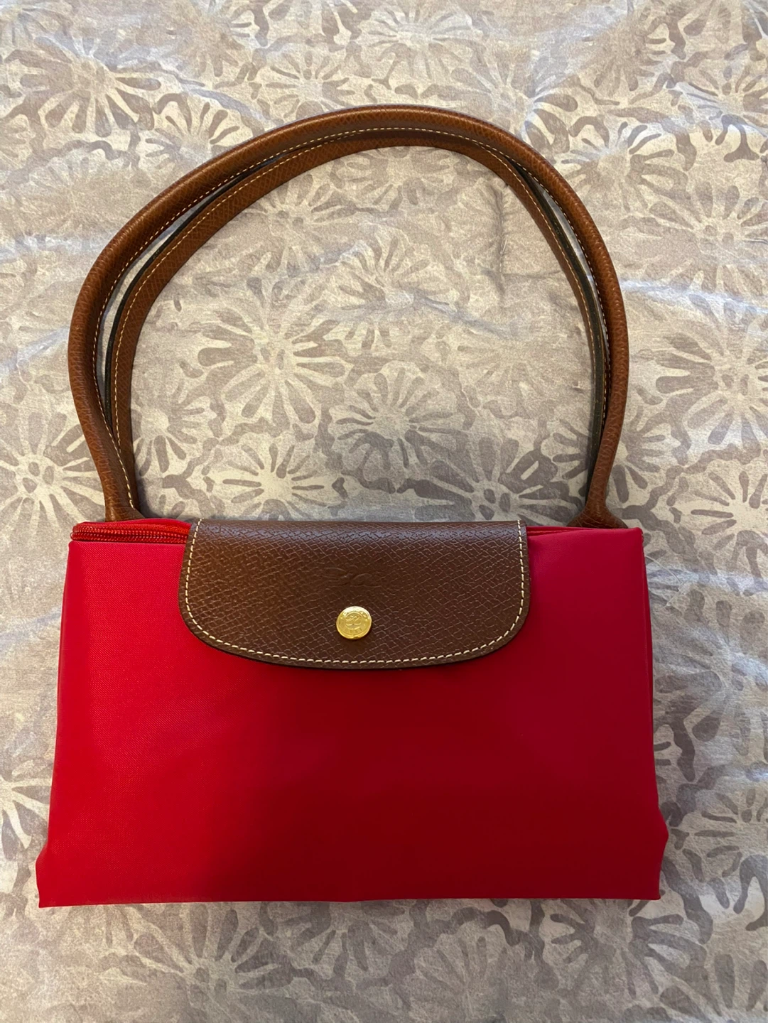 Longchamp Le Pliage Tote Bag Red