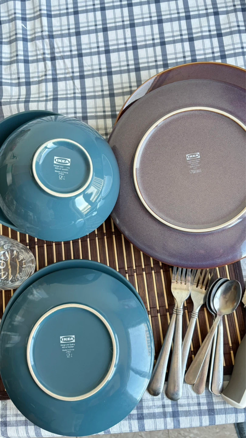 IKEA Dinnerware Set with Glasses and Cutlery - photo 3