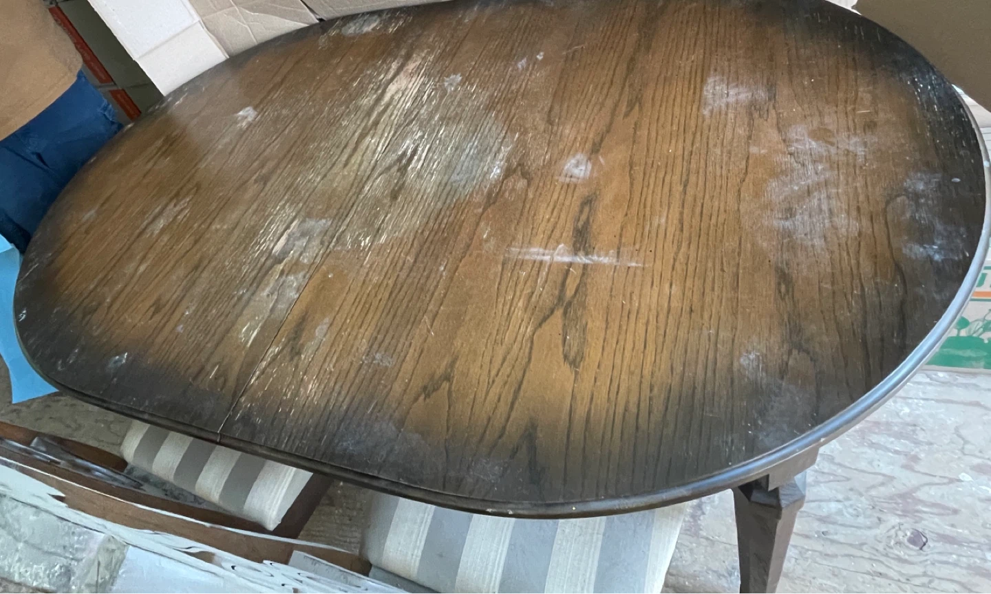 Wooden Dining Table with Leaf Inserts and hutch buffet in - photo 3