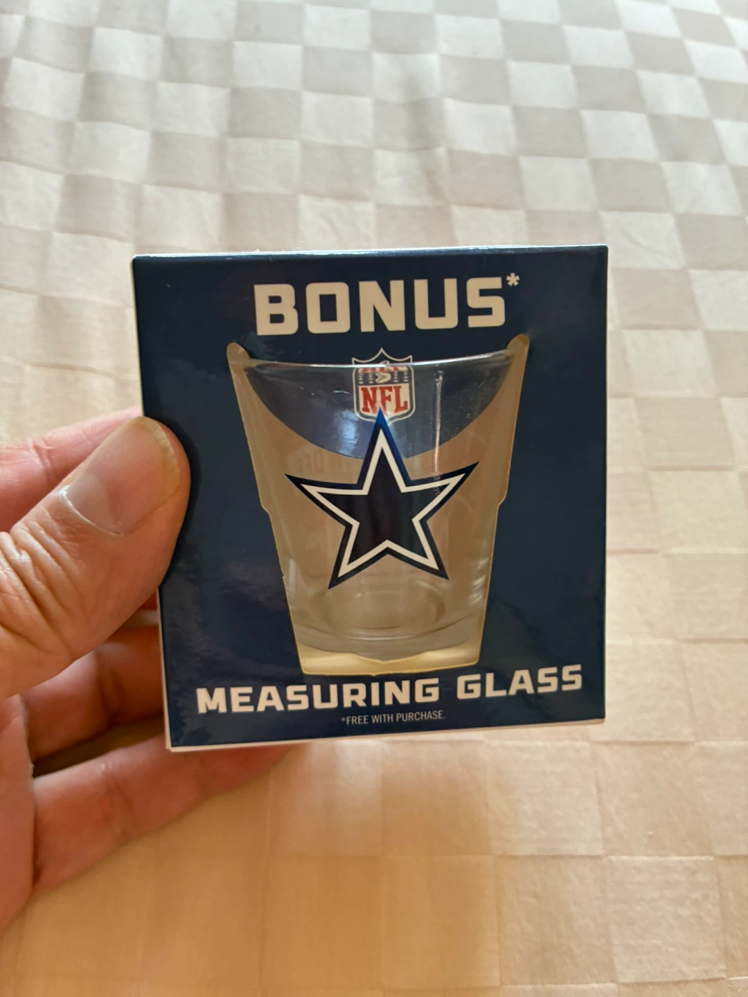 Football NIB new DALLAS COWBOYS NFL SHOT GLASS jigger sports