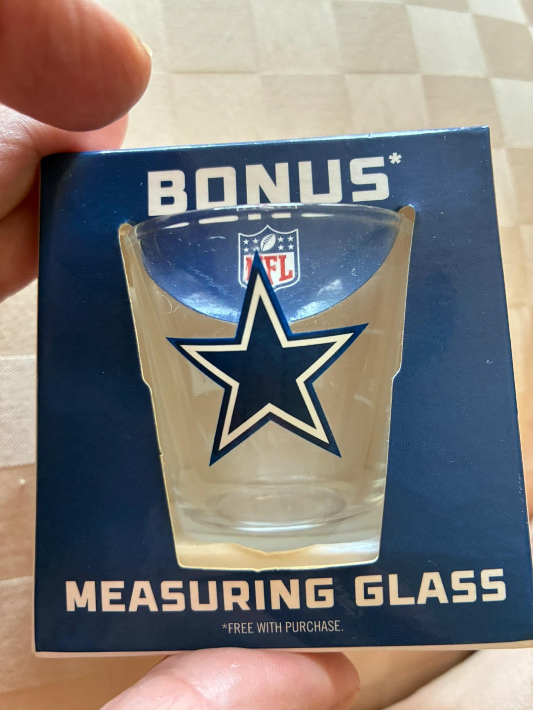 Football NIB new DALLAS COWBOYS NFL SHOT GLASS jigger sports - photo 5