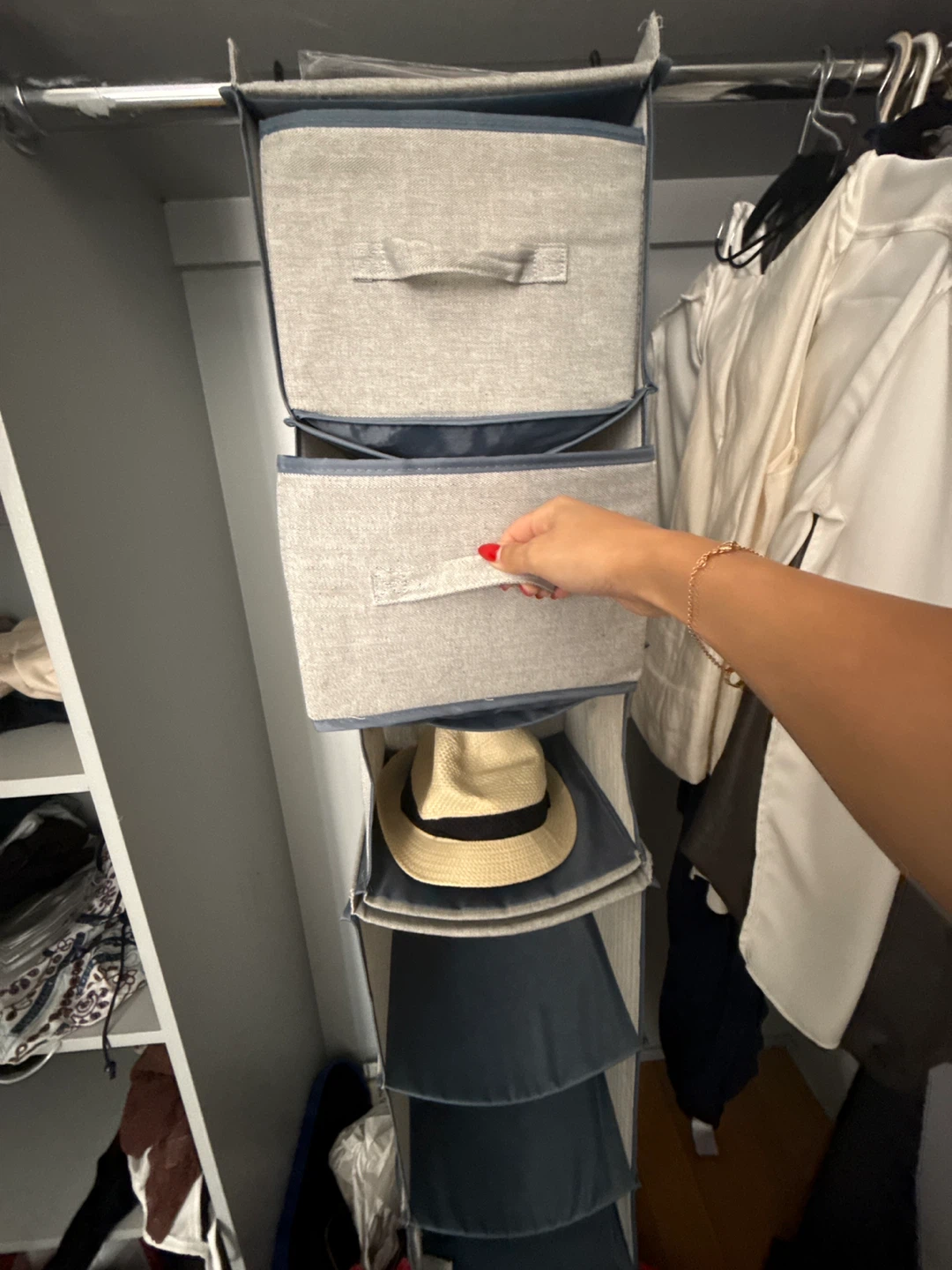 Hanging Closet Organizer with 6 Shelves - photo 2