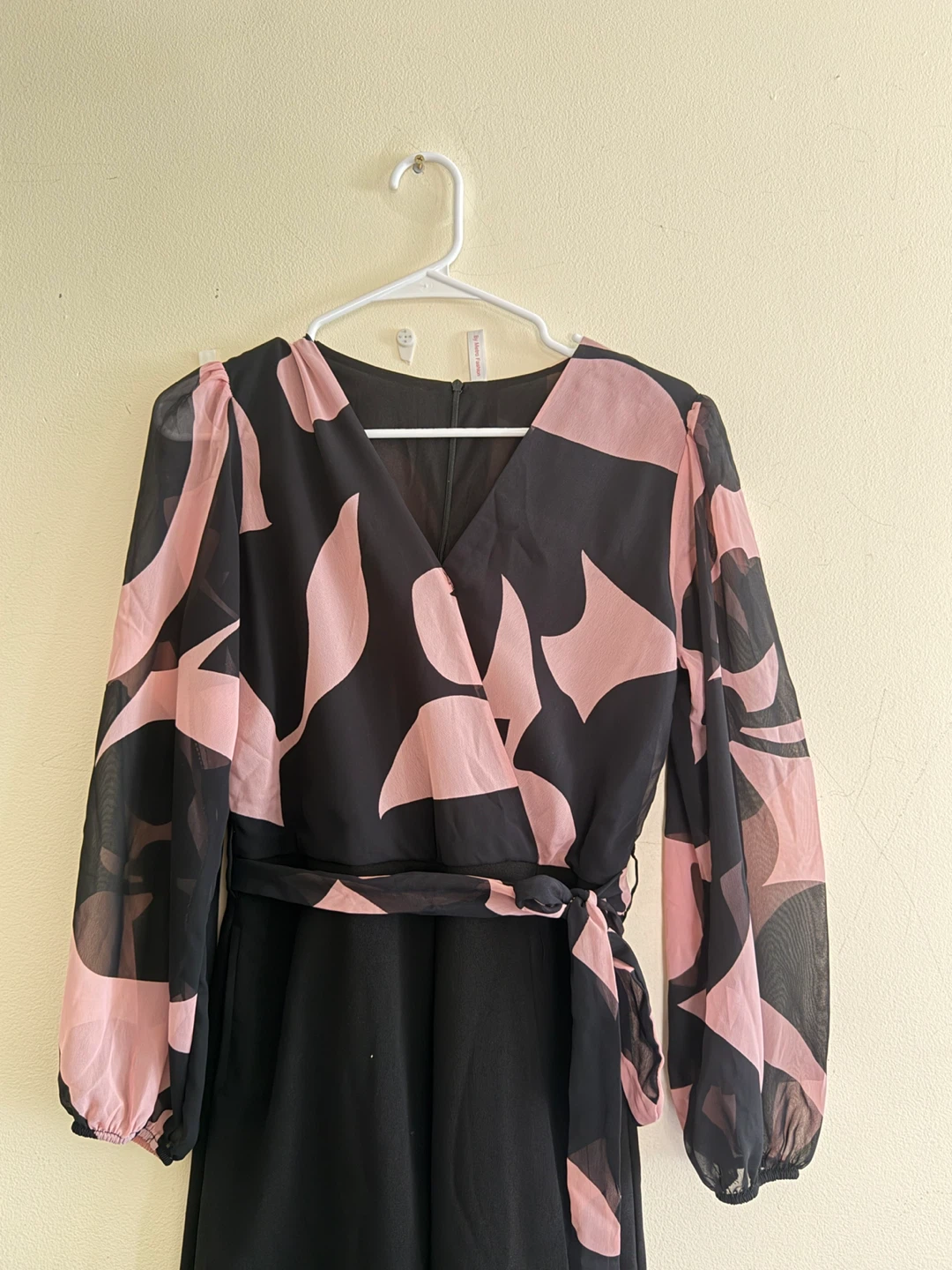 Black and Pink Geometric Print Jumpsuit - photo 2