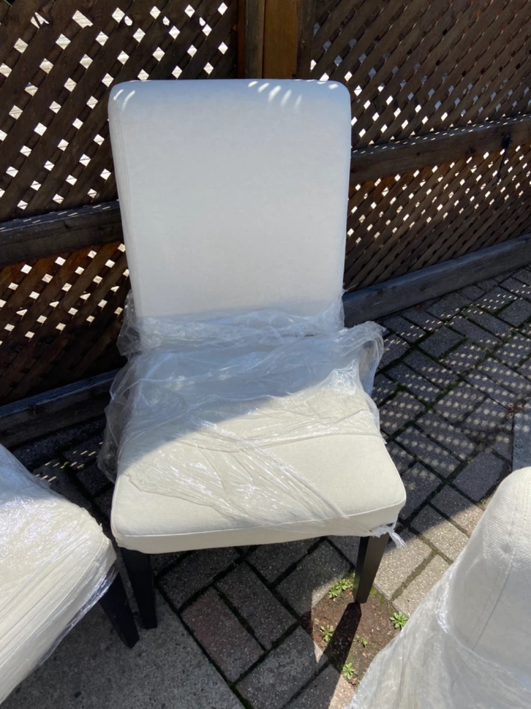 4 White Outdoor Chair Cushions (Set of 4) - photo 2
