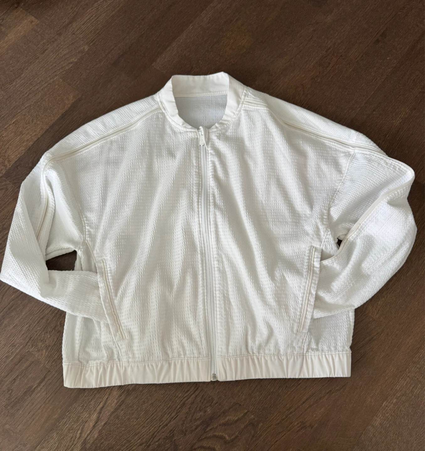 (Small) Lululemon White Bomber Jacket