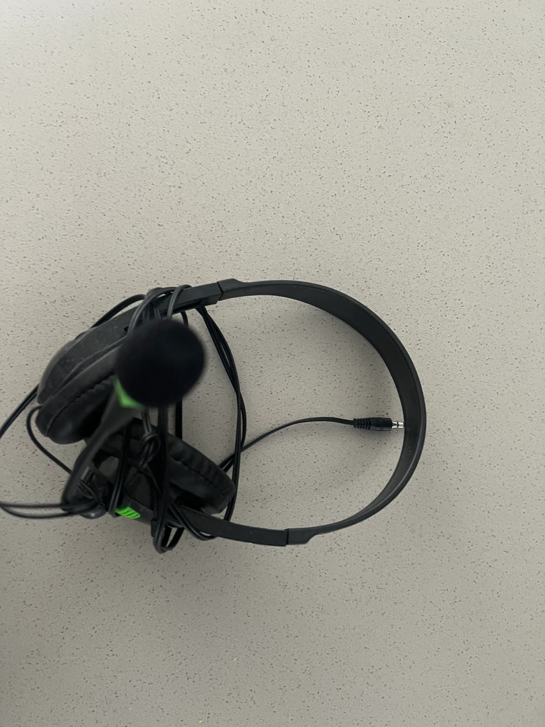 Black Over-Ear Headphones with Microphone