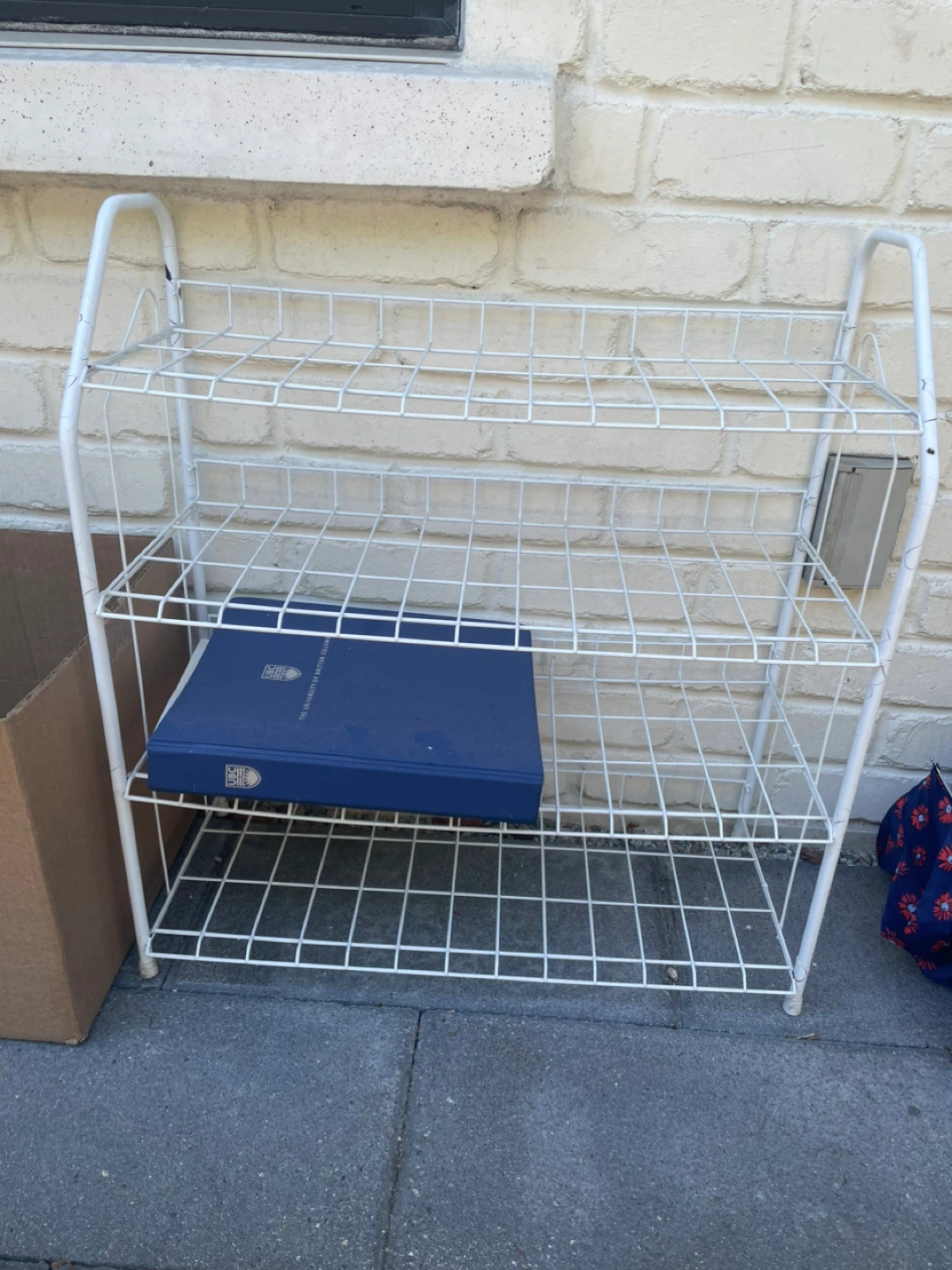 White 3-Tier Metal Wire Shelf Unit - photo 2