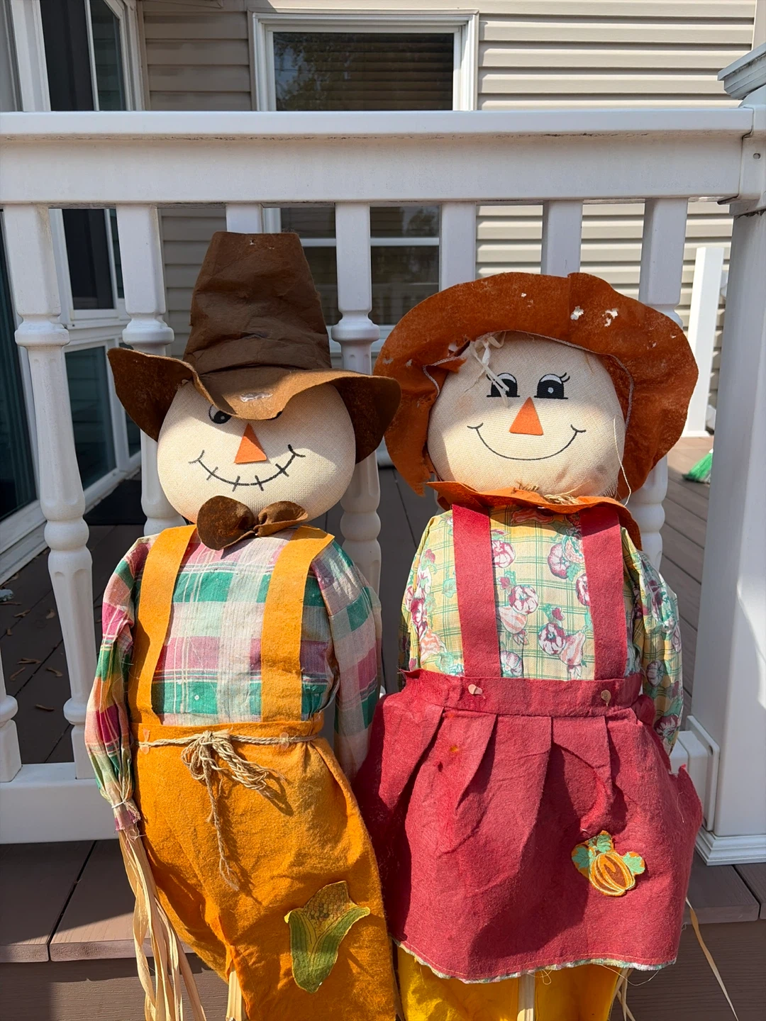 Pair of Scarecrow Decorations