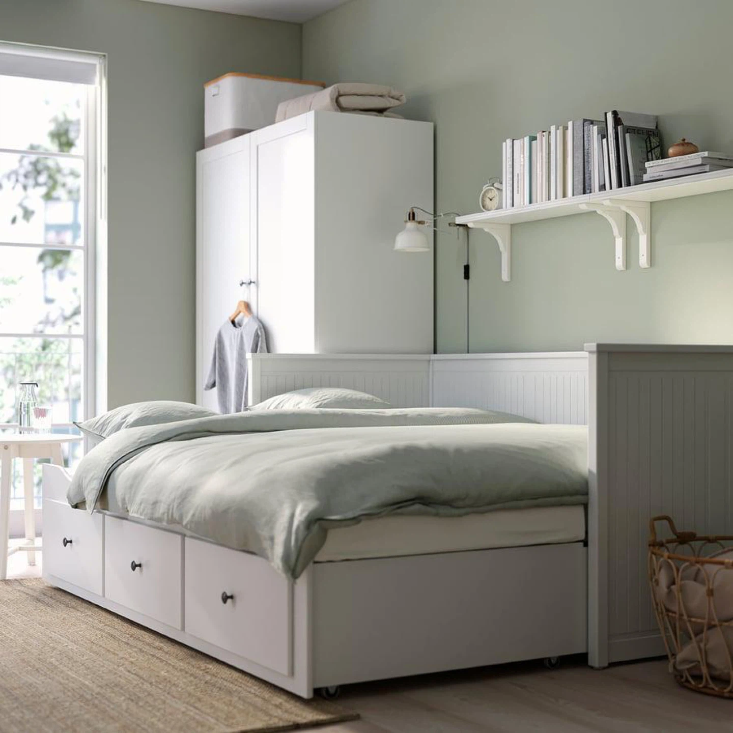 White Daybed with 3 Drawers IKEA HEMNES BED - photo 5