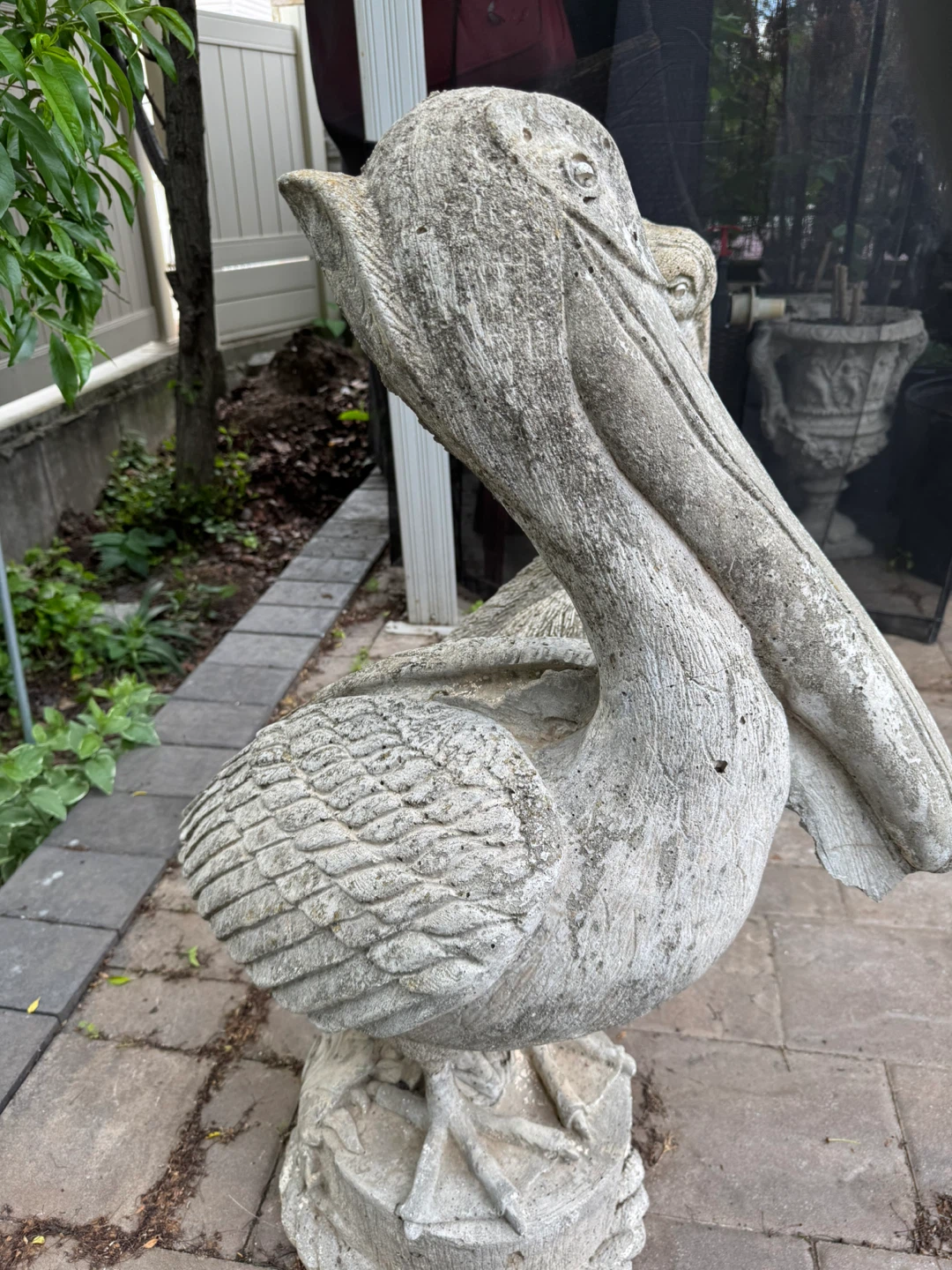 Stone Pelican Garden Statues (Set of 2) - photo 2