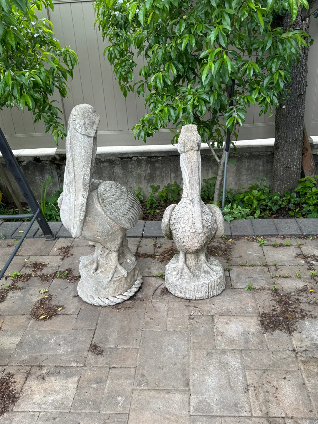 Stone Pelican Garden Statues (Set of 2) - photo 5