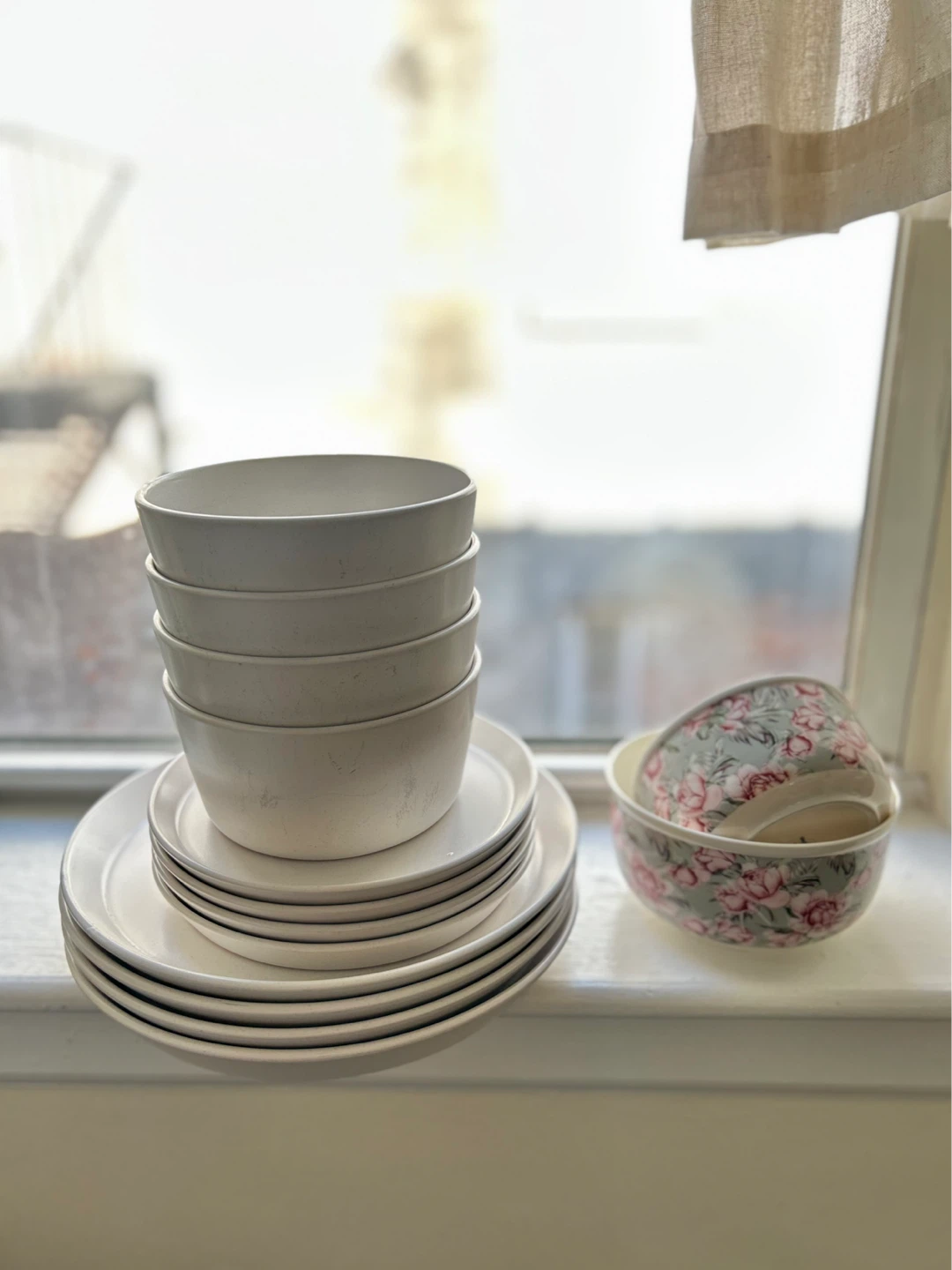 Set of Ceramic Bowls and Plates