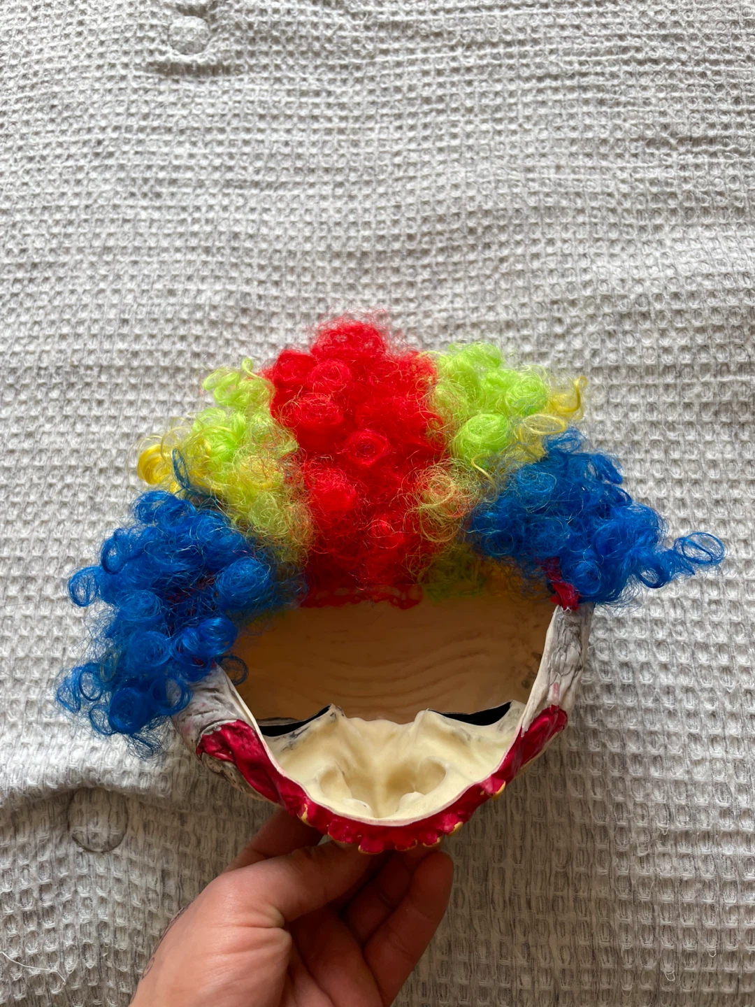 Scary Clown Mask with Wig - photo 2