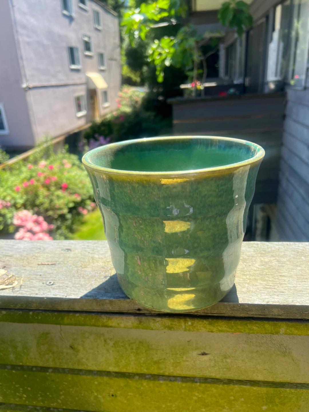 Green Ceramic Planter Pot