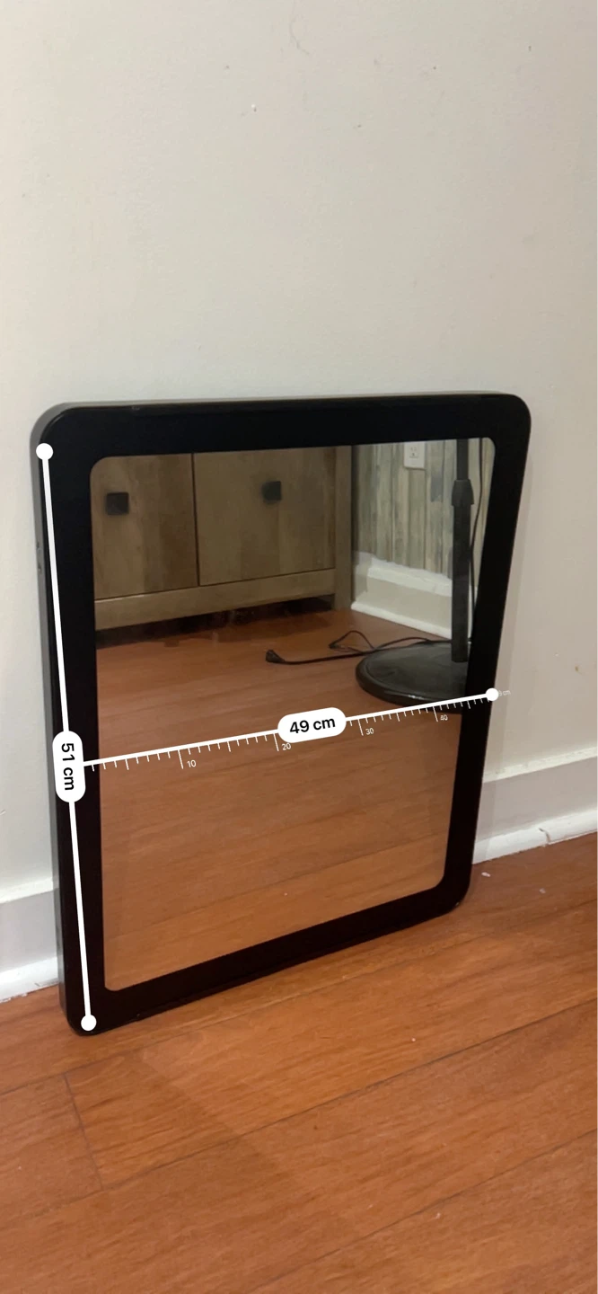 Black Framed Square Mirror - photo 3
