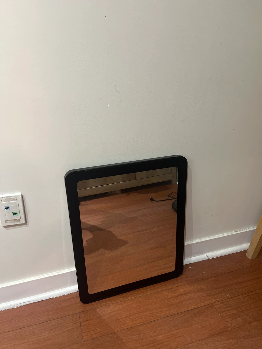 Black Framed Square Mirror - photo 2