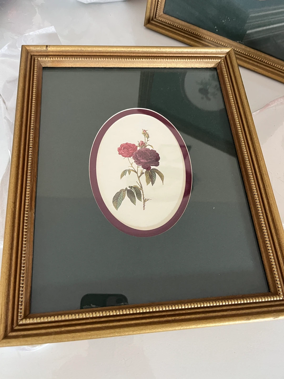 Set of 3 Gold Tone Framed Botanical Prints - photo 3